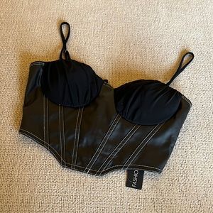 Black corset top
